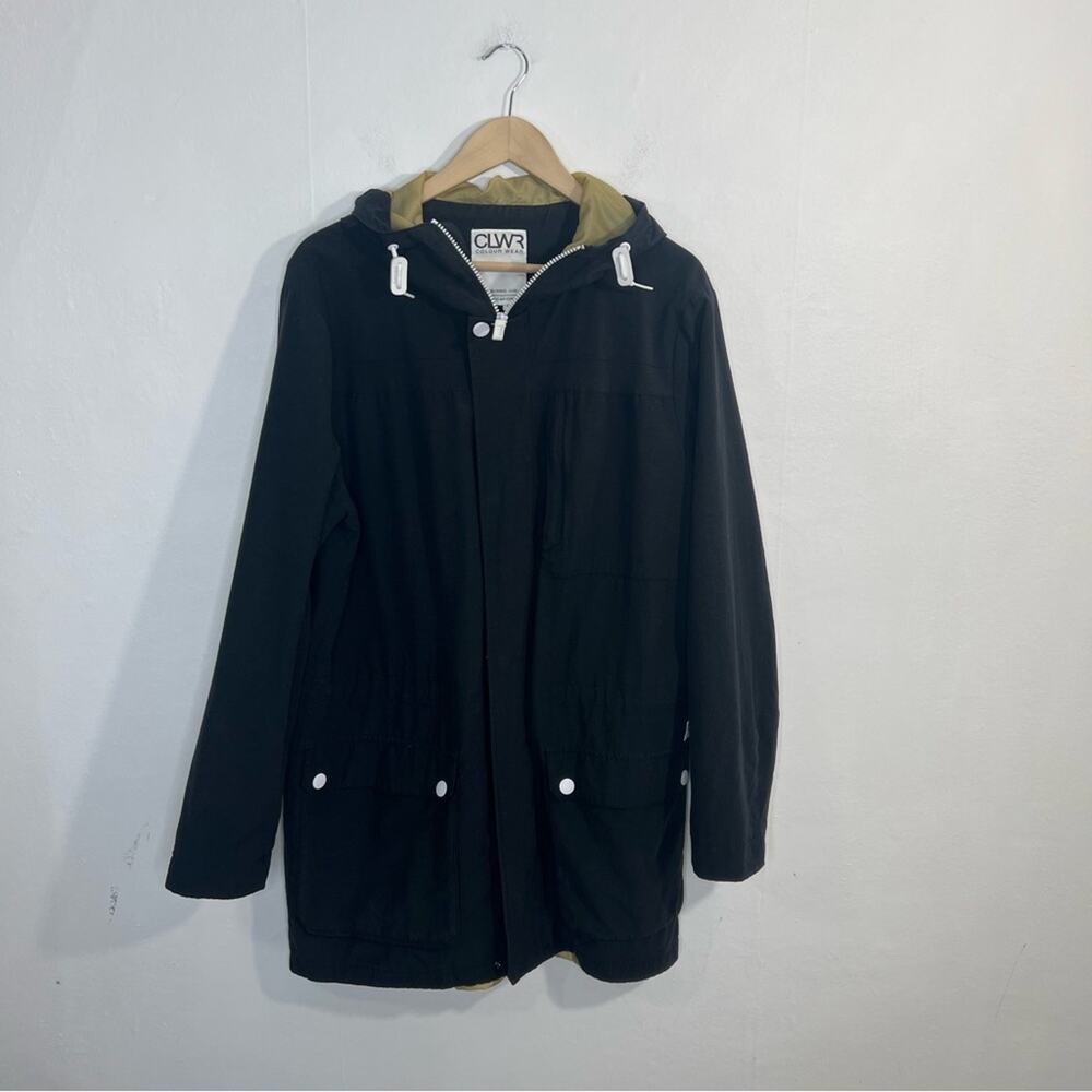 Colour Wear CLWR Black Lightweight Snowboard Jacket Size Large